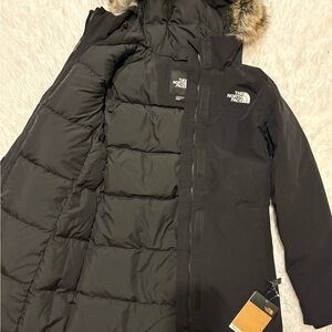 The North Face Black Parka with Fur Trim Hood